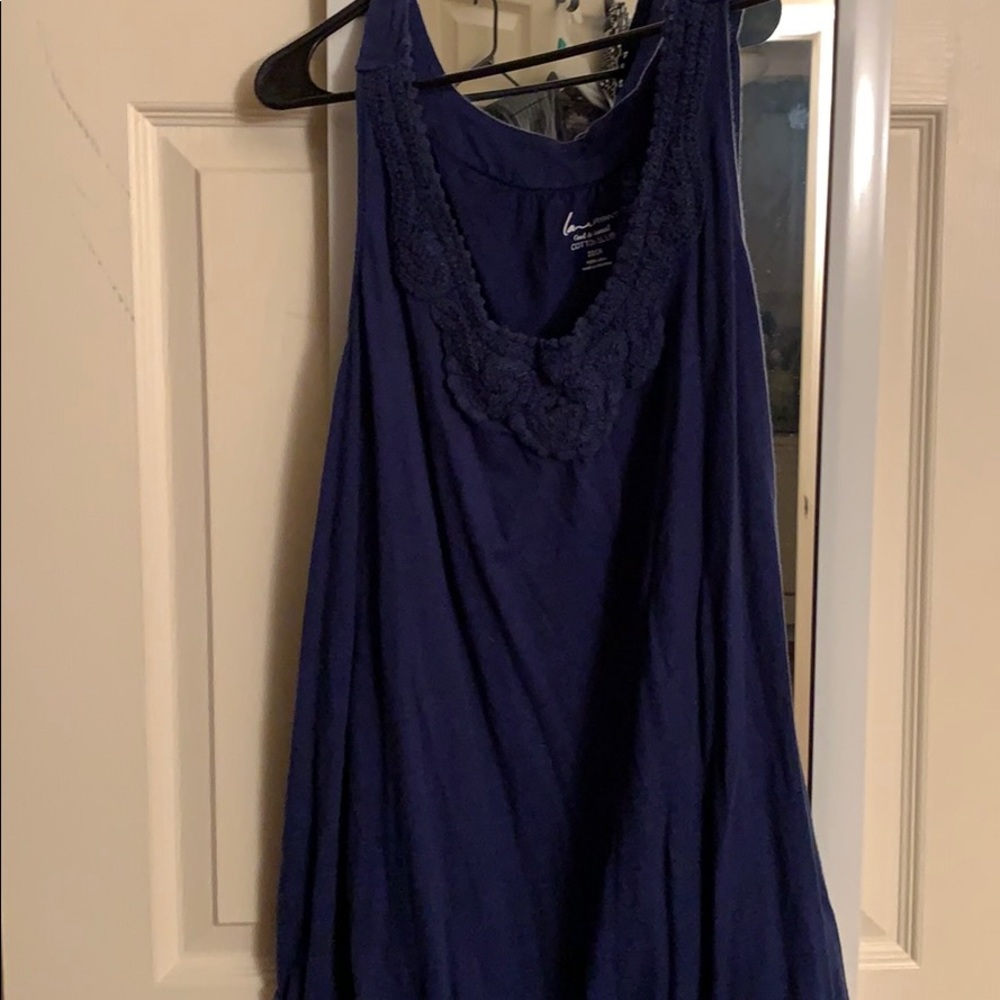 Blue tank top